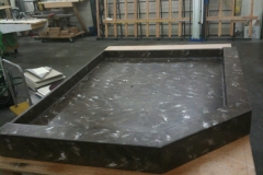 Shower pan fabrication complete