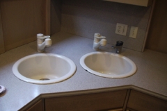 two kohler round sinks